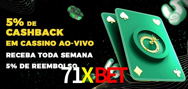 Promoções do cassino ao Vivo 71Xbet